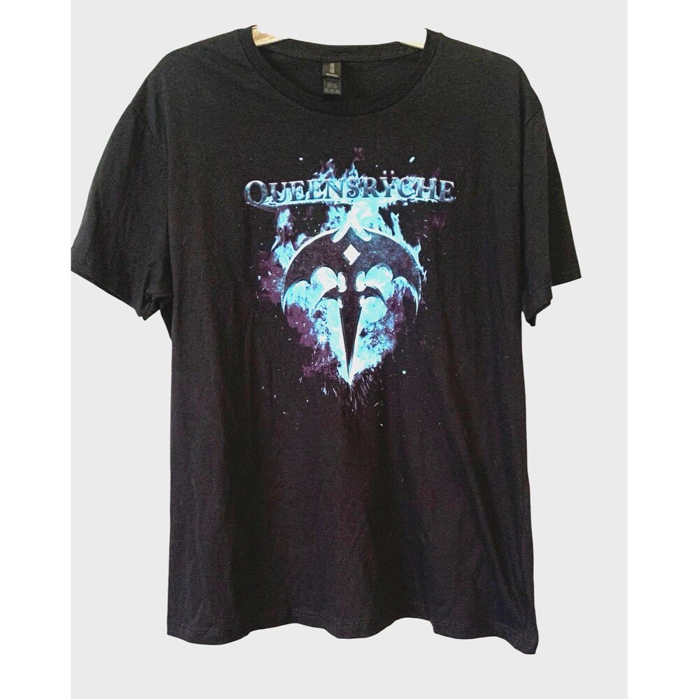 QUEENSRYCHE Band Gildan Short Sleeve Cotton Black  T Shirt - Size 3XL